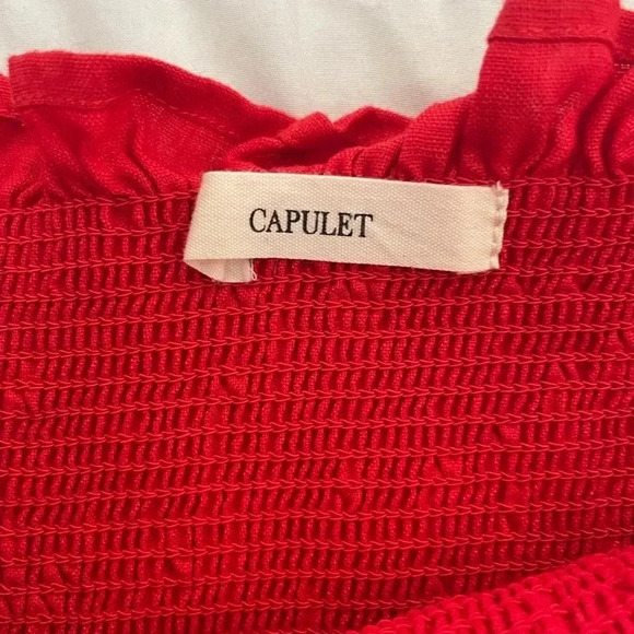 Revolve Capulet red linen bodycon dress - Picture 5 of 7